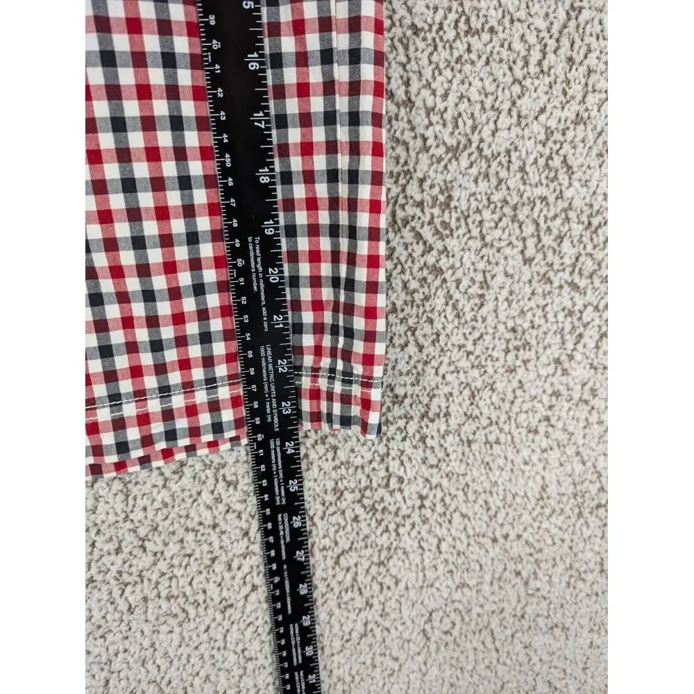 COR3 Plaid Shorts‎ Red Black Y2K Men's Size 34 11